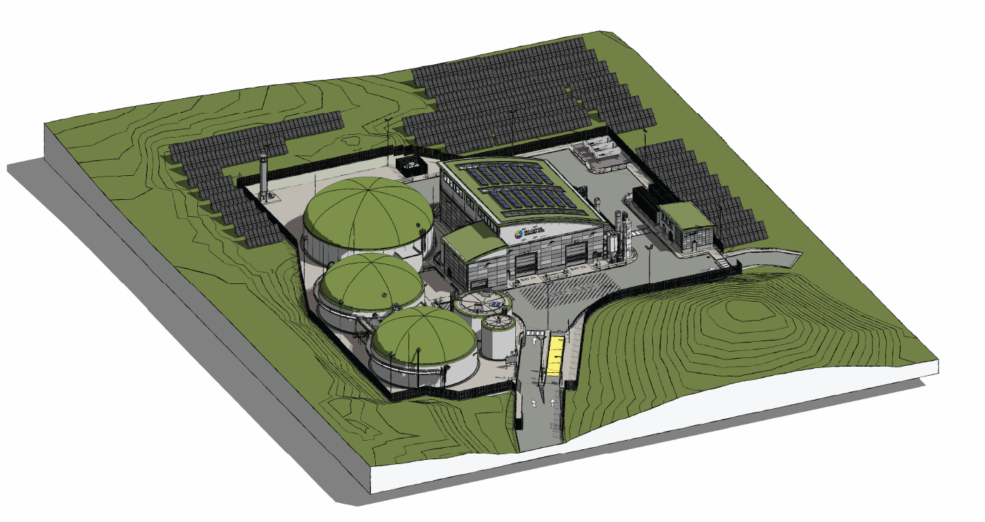 3D orthographic site model